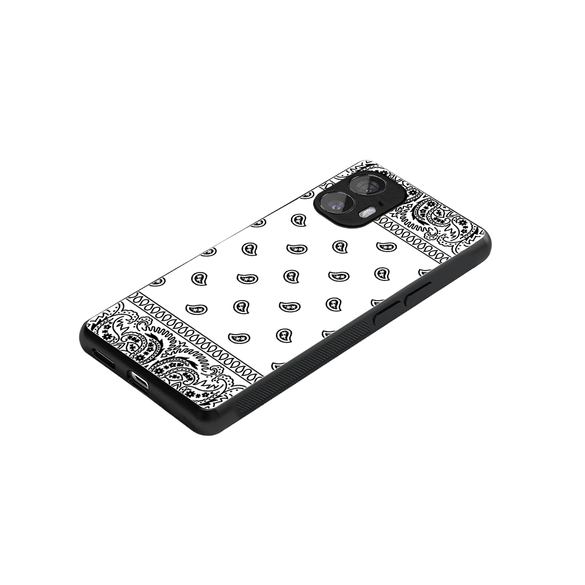 Paisley White stylish phone case for nothing phone 2 | glossy glass and slim fit