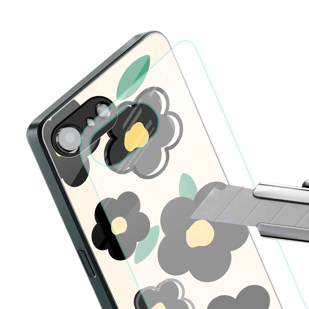 Petal Prism stylish phone case for iphone 16e | glossy glass and slim fit