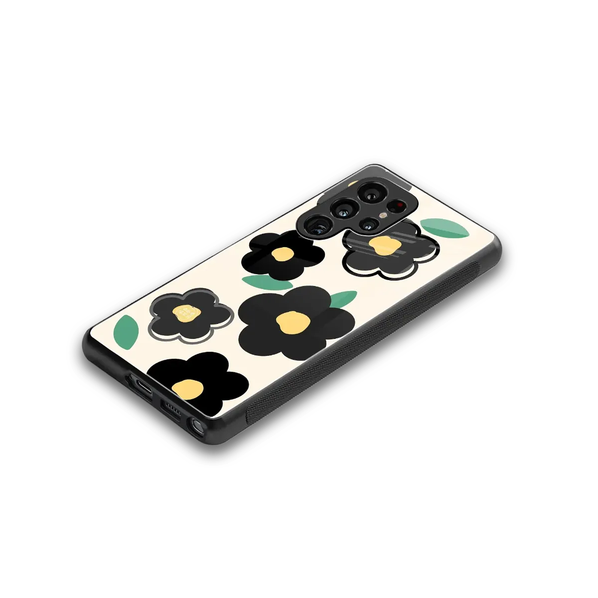 Petal Prism stylish phone case for samsung galaxy s25 ultra | glossy glass and slim fit