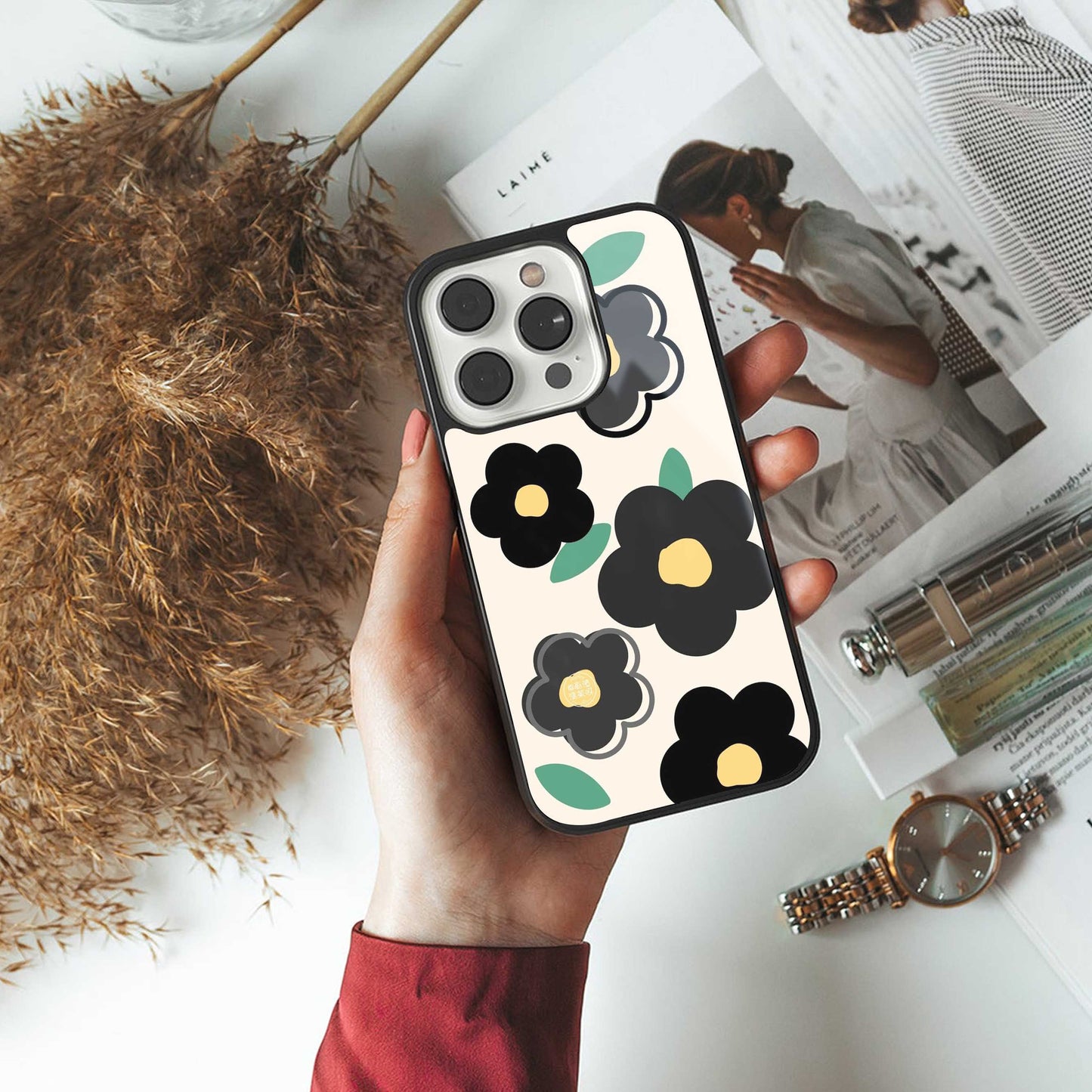 Petal Prism Phone Case for Iphone 16 | Glass Case