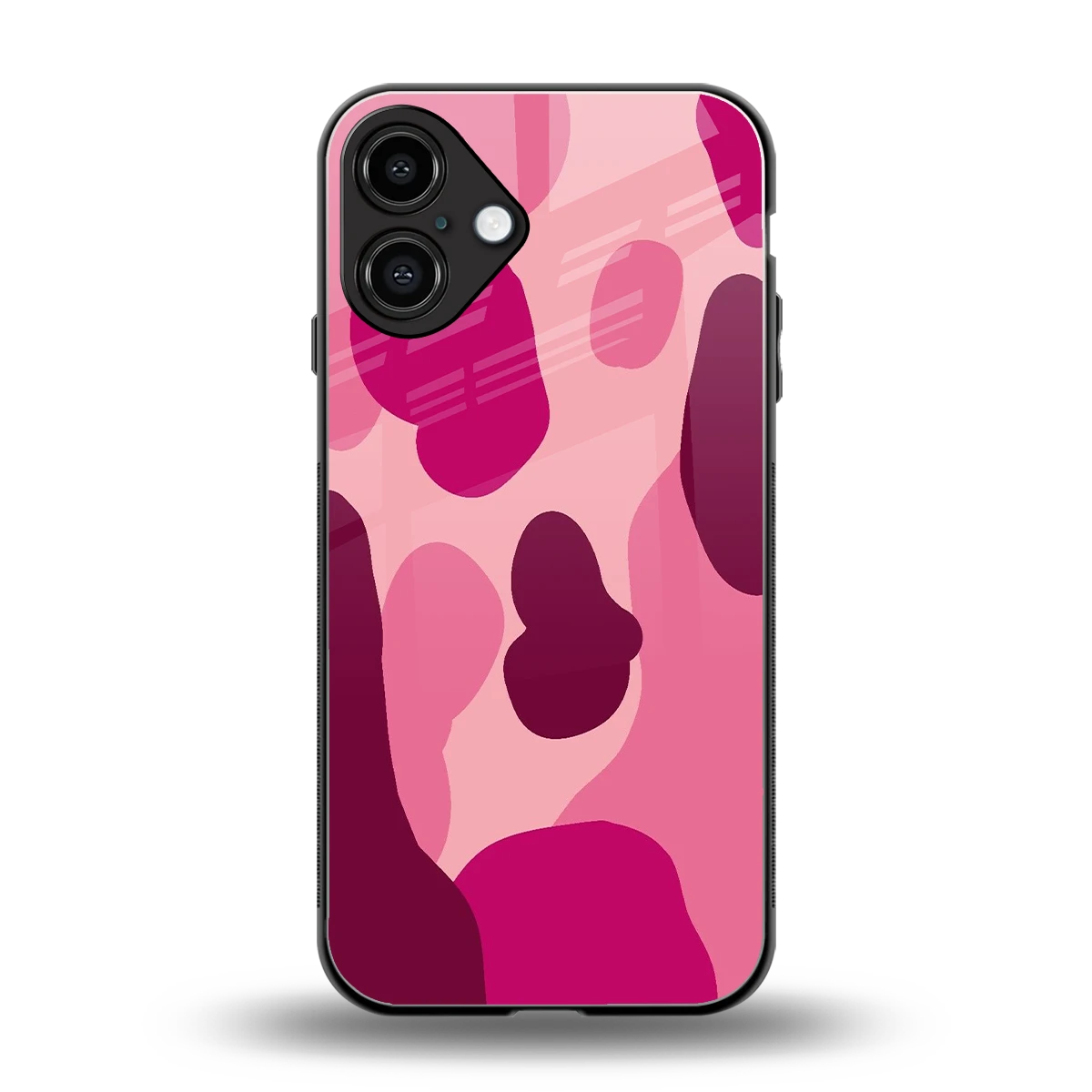 Pink Carousel back phone cover | glass case for iphone 16 plus