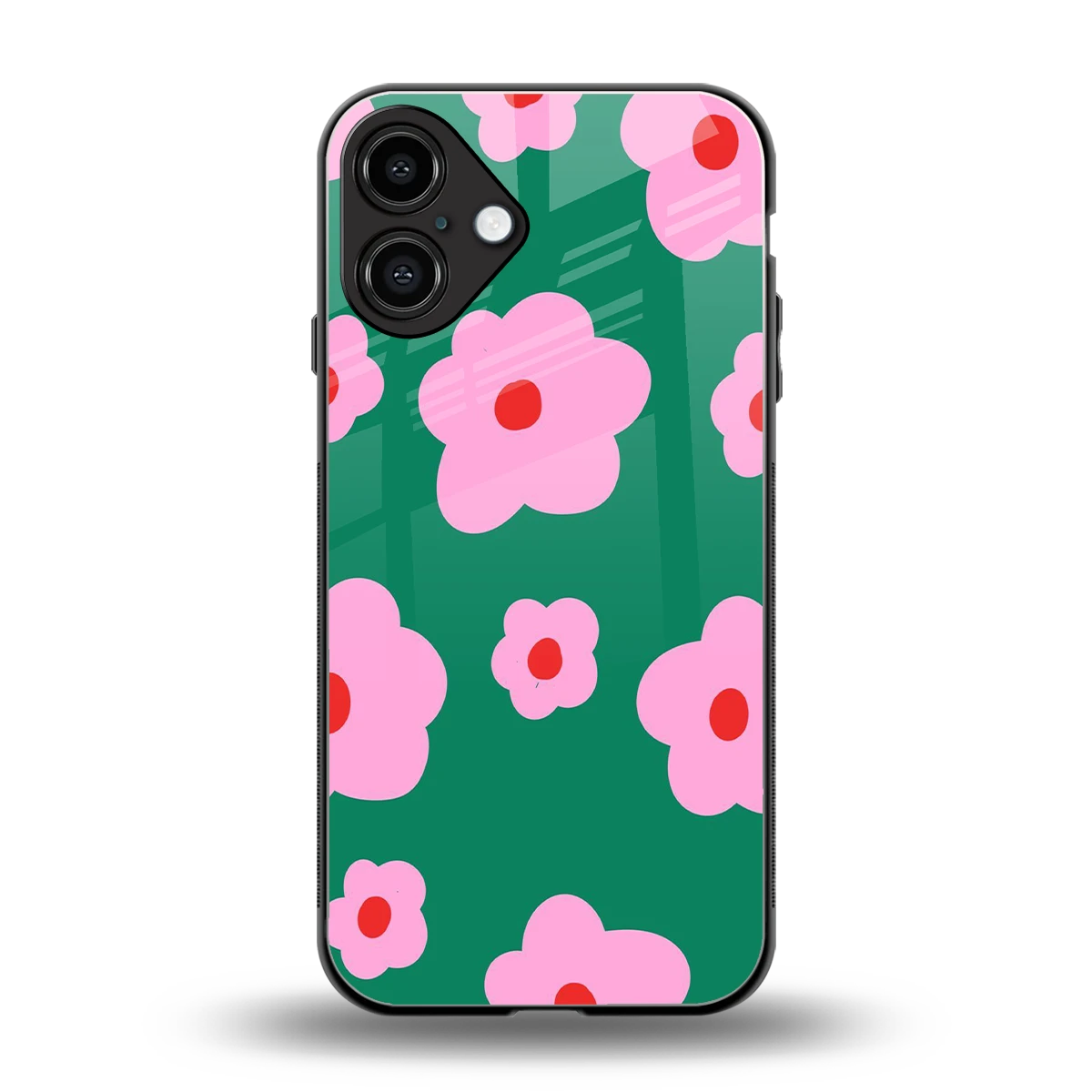 Pink Petal Parade back phone cover | glass case for iphone 16 plus