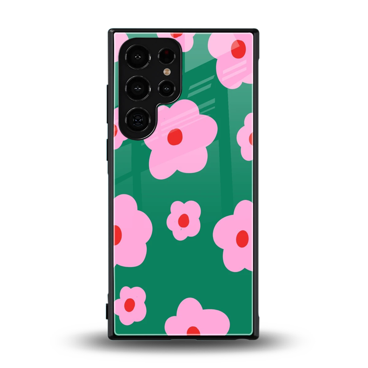 Pink Petal Parade back phone cover | glass case for samsung galaxy s24 ultra