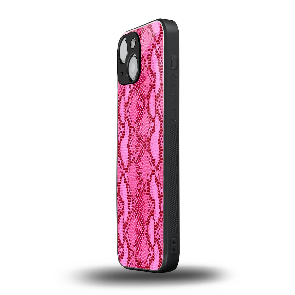 Pink Serpent iphone 13 mini mobile cover | shockproof glass phone case