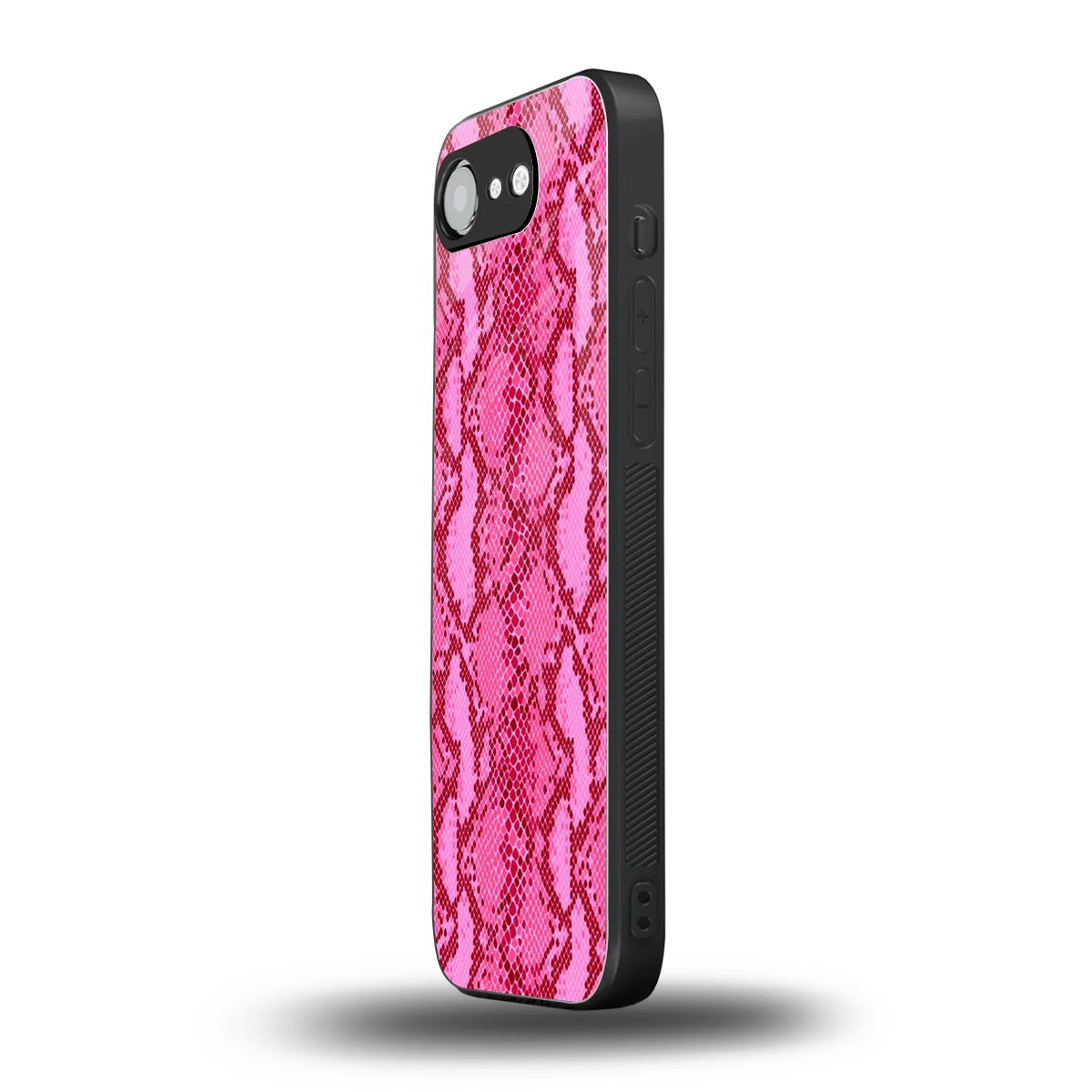 Pink Serpent iphone 16e mobile cover | shockproof glass phone case