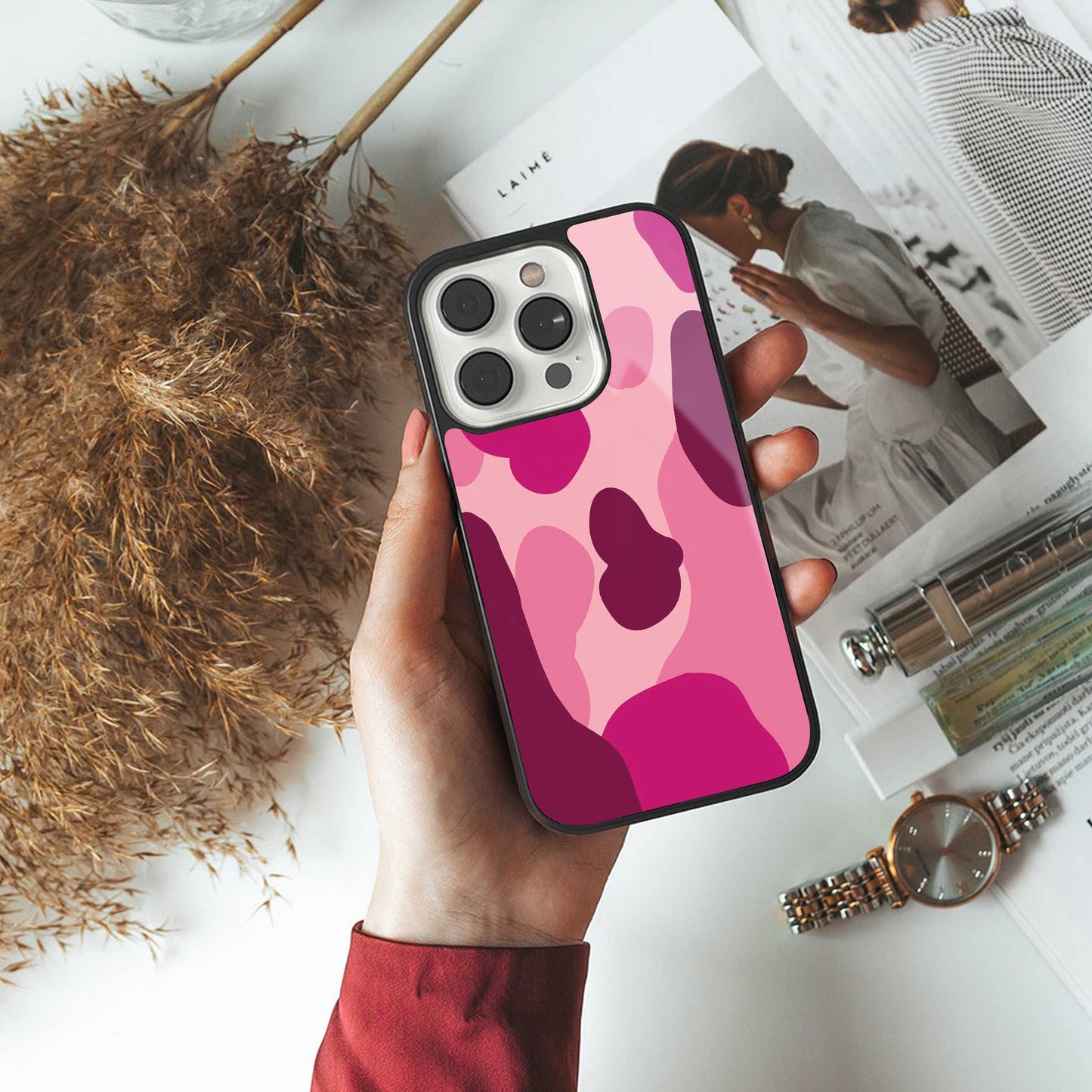 Pink Carousel Phone Case for Iphone 16 | Glass Case