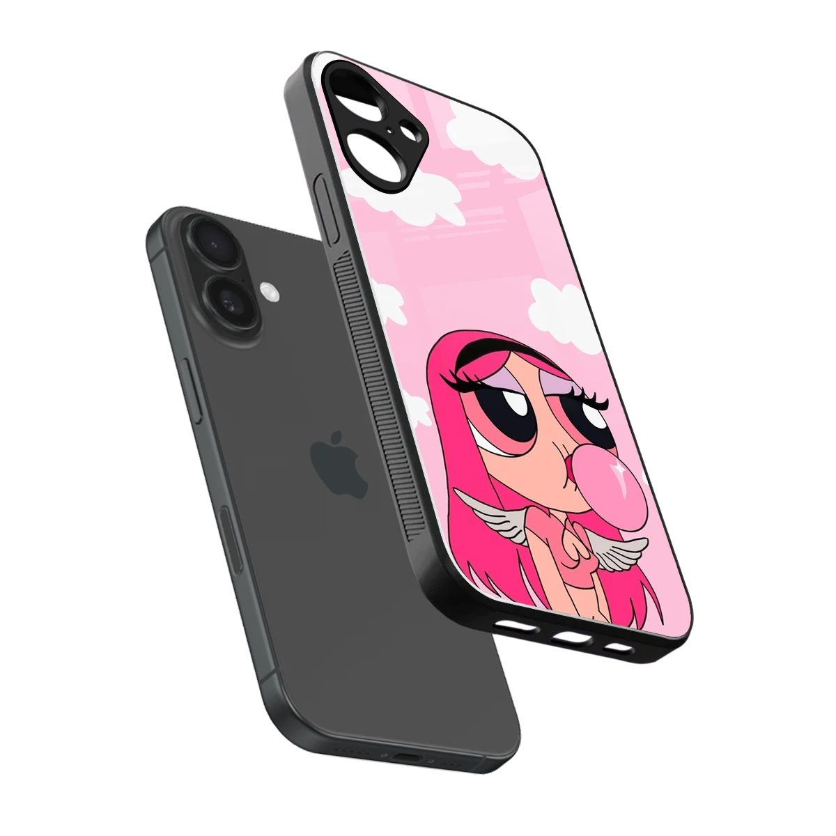 Pinktastic Chic sleek iphone 16 plus cover with tempered glass back and TPU edges