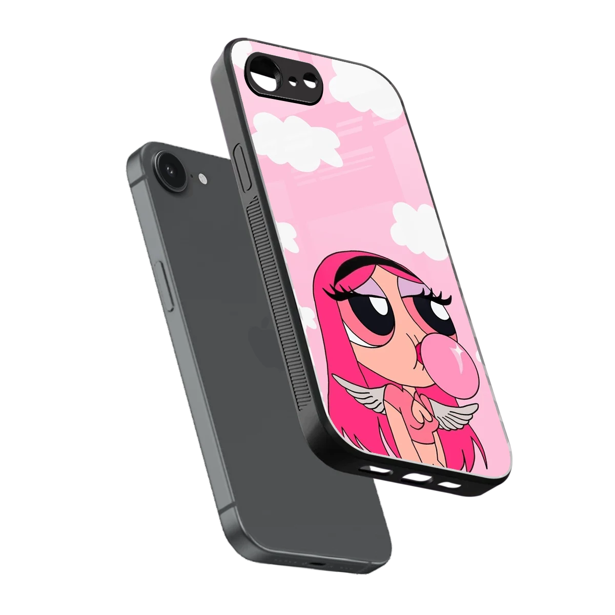 Pinktastic Chic sleek iphone 16e cover with tempered glass back and TPU edges