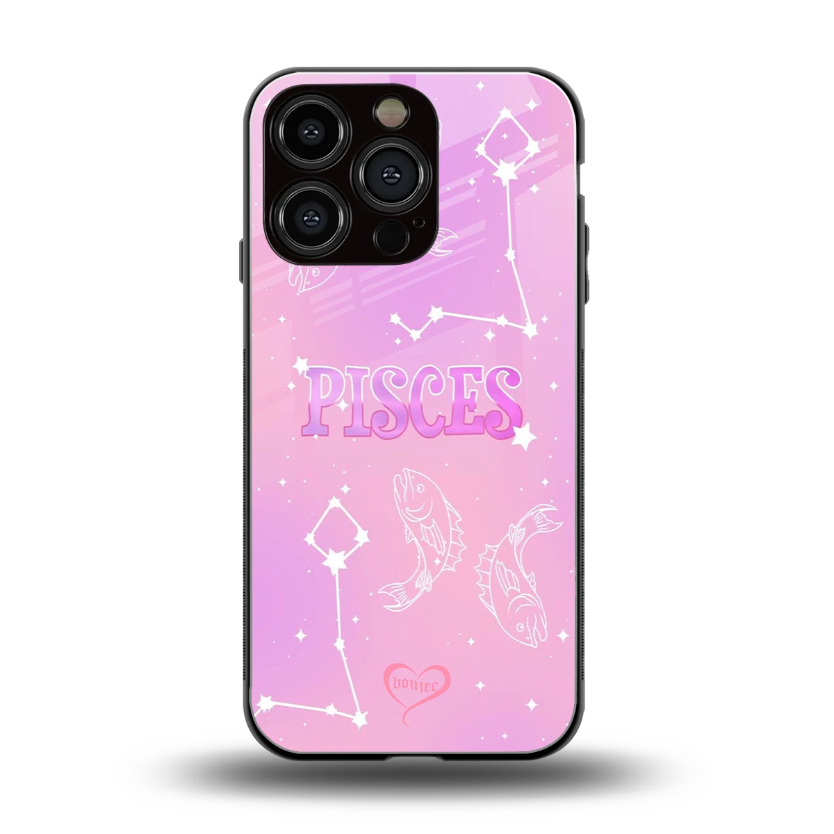 Pisces Aura back phone cover | glass case for iphone 16 pro