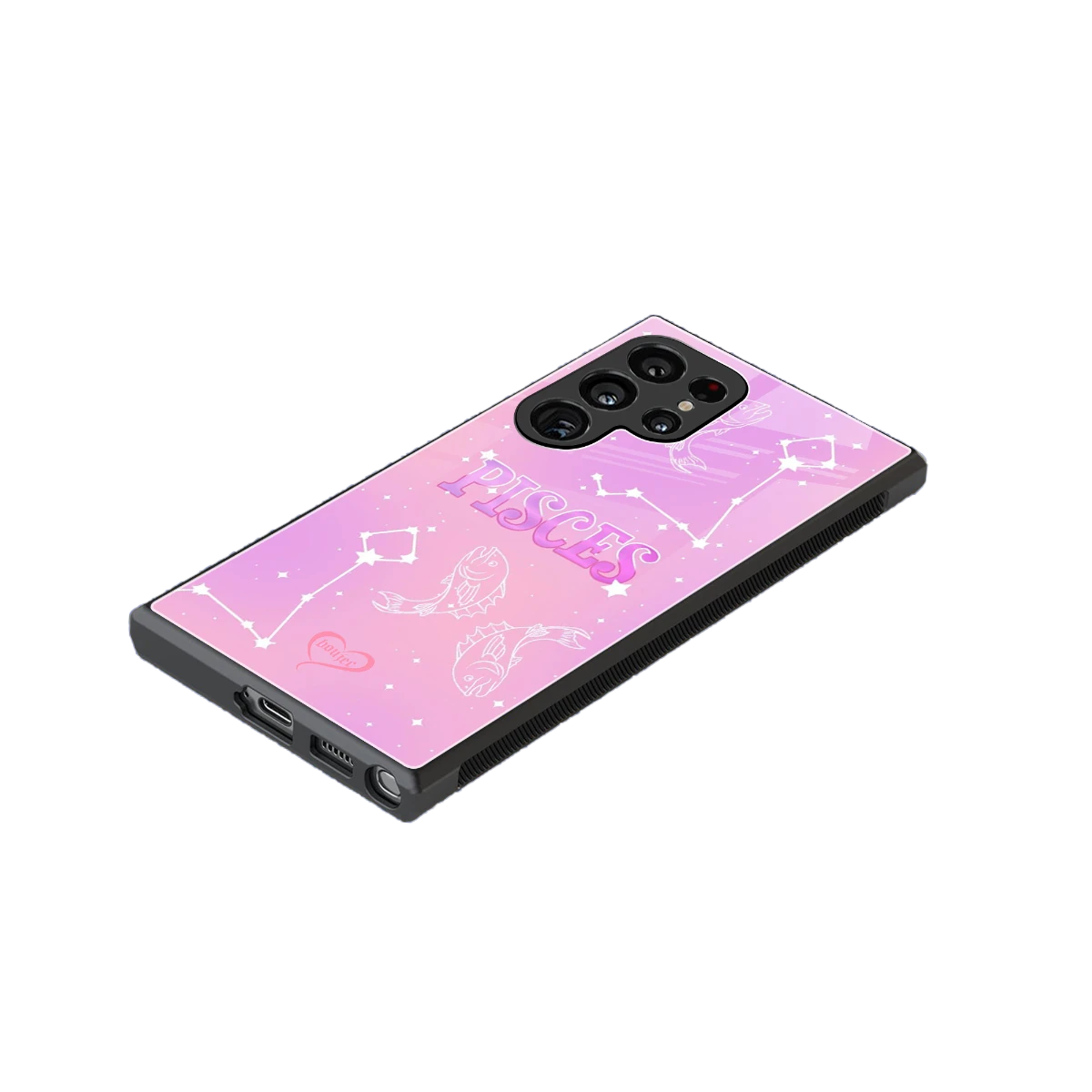 Pisces Aura stylish phone case for samsung galaxy s24 ultra | glossy glass and slim fit
