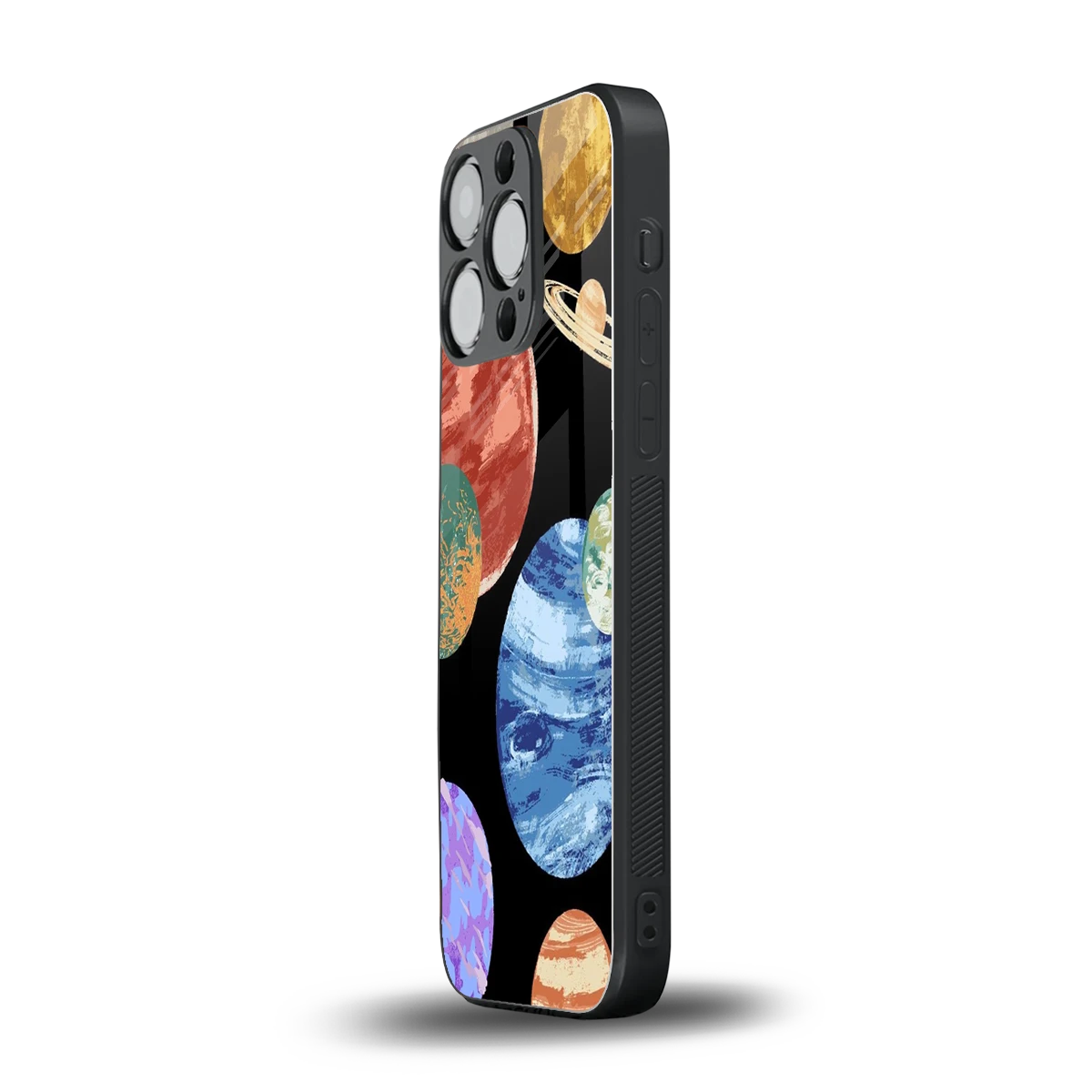 Planet Parade iphone 15 pro mobile cover | shockproof glass phone case