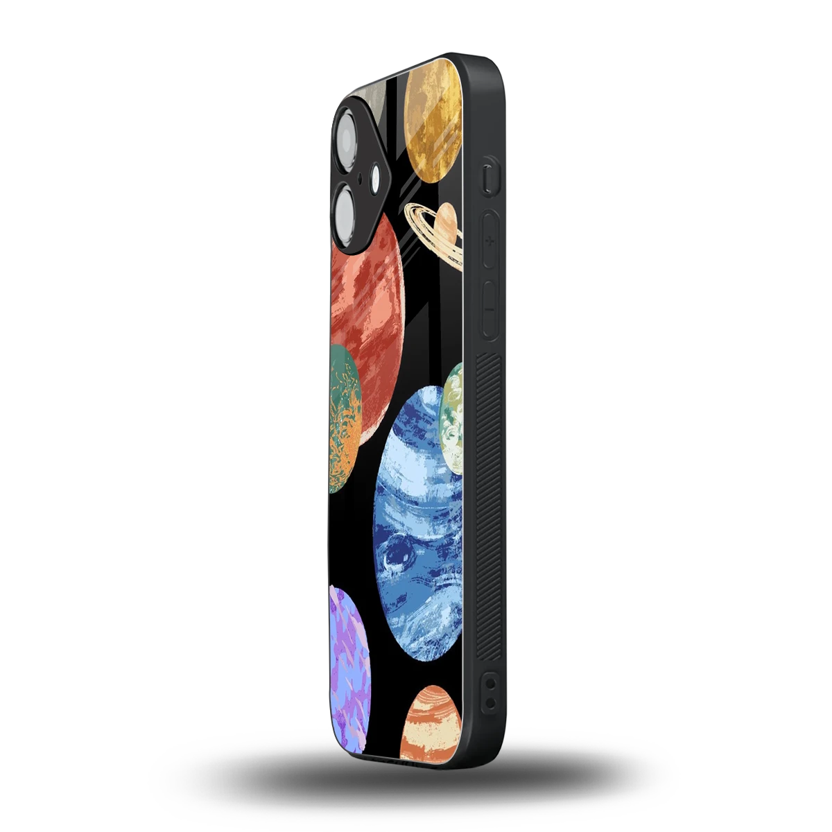 Planet Parade iphone 16 plus mobile cover | shockproof glass phone case