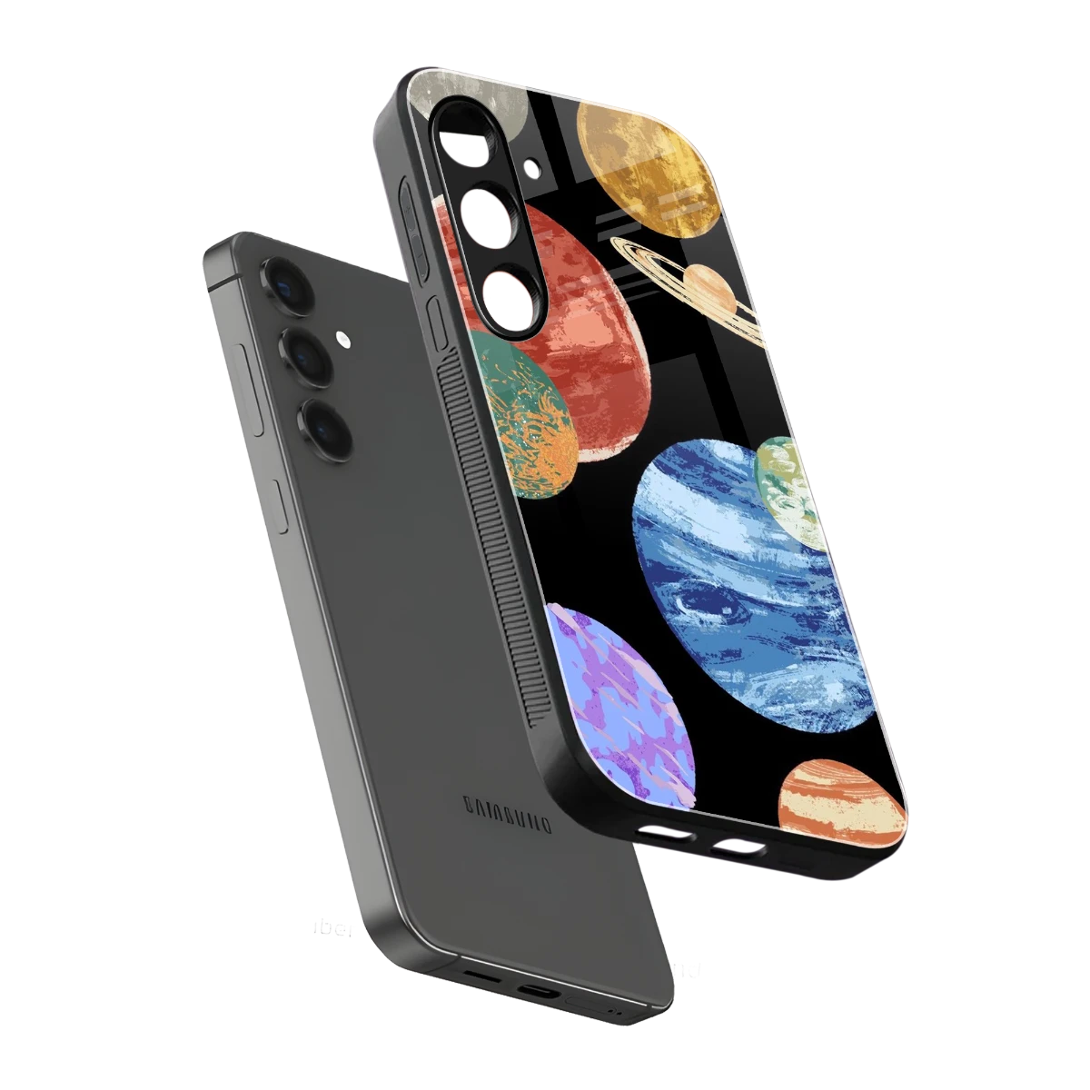 Planet Parade sleek samsung galaxy s23 plus cover with tempered glass back and TPU edges