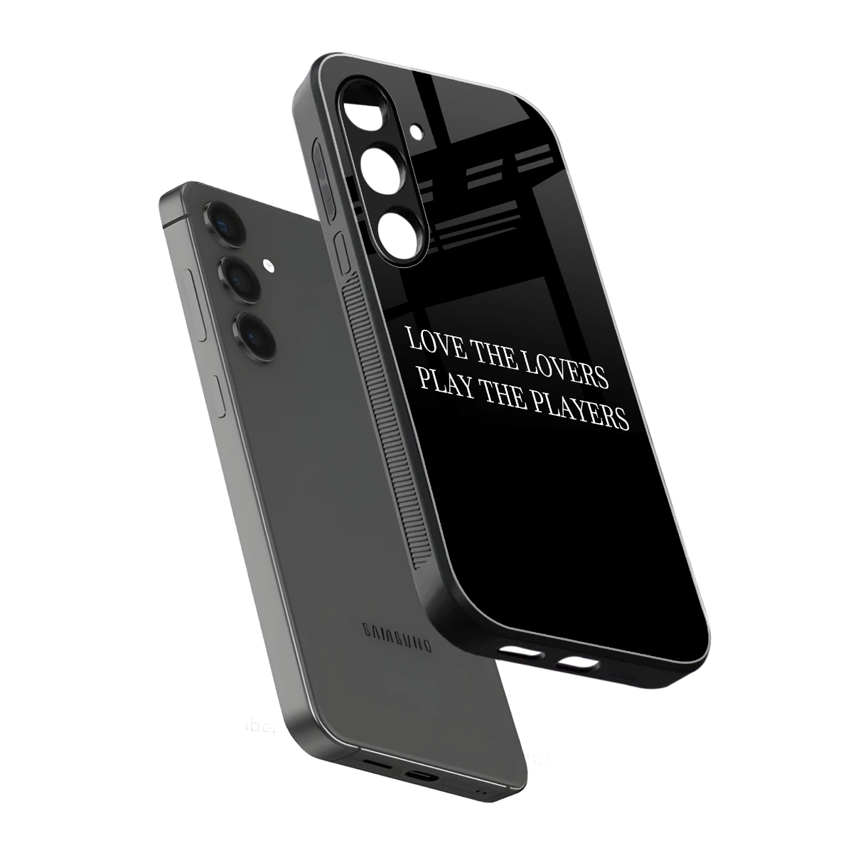 Playbook sleek samsung galaxy s24 cover with tempered glass back and TPU edges