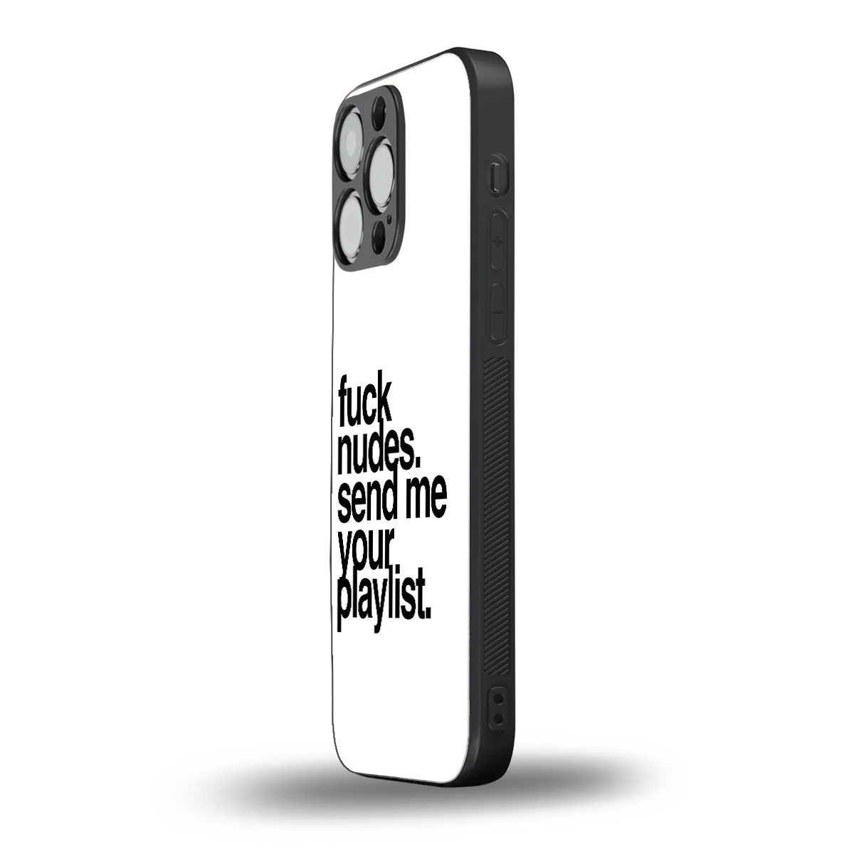 Playlist iphone 15 pro max mobile cover | shockproof glass phone case
