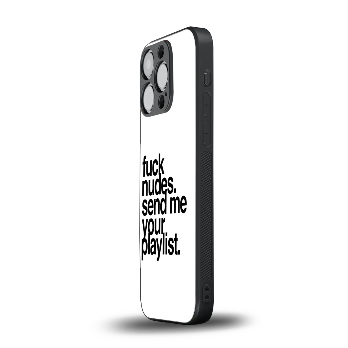 Playlist iphone 16 pro mobile cover | shockproof glass phone case