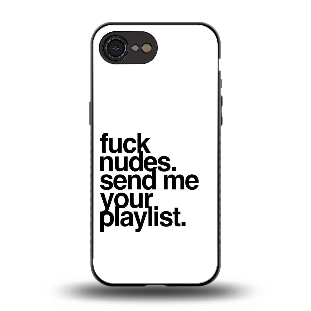 Playlist back phone cover | glass case for iphone 16e