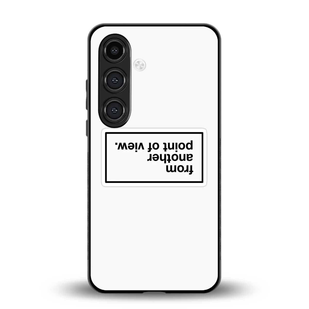 Point Of View White Edition back phone cover | glass case for samsung galaxy s24