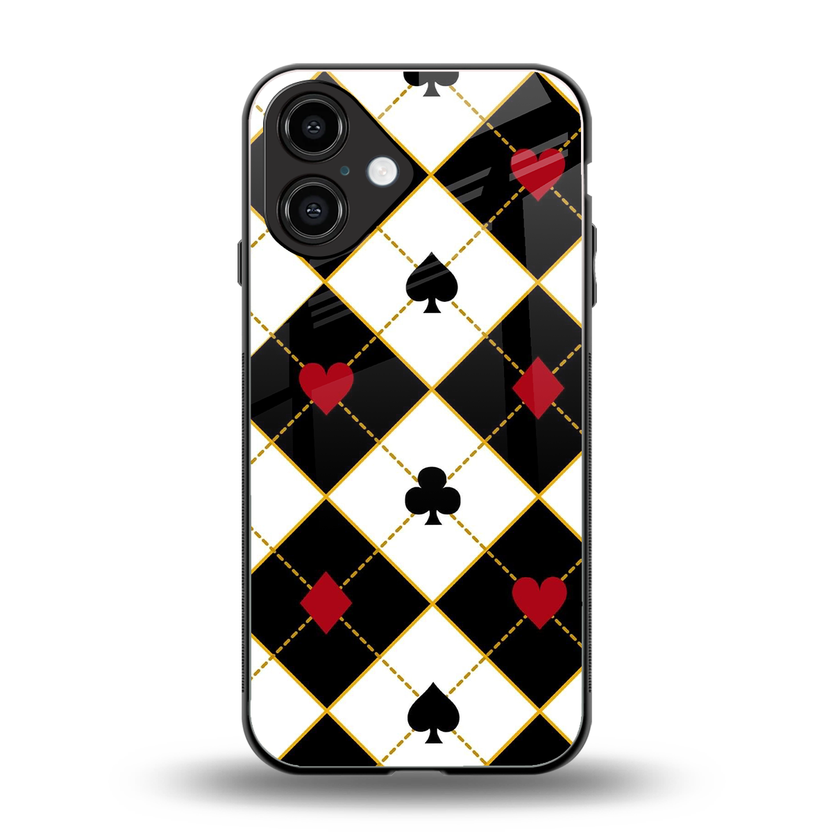Poker Love Phone Case for Iphone 16 | Glass Case