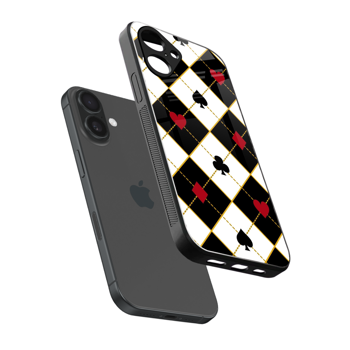 Poker Love Phone Case for Iphone 16 | Glass Case