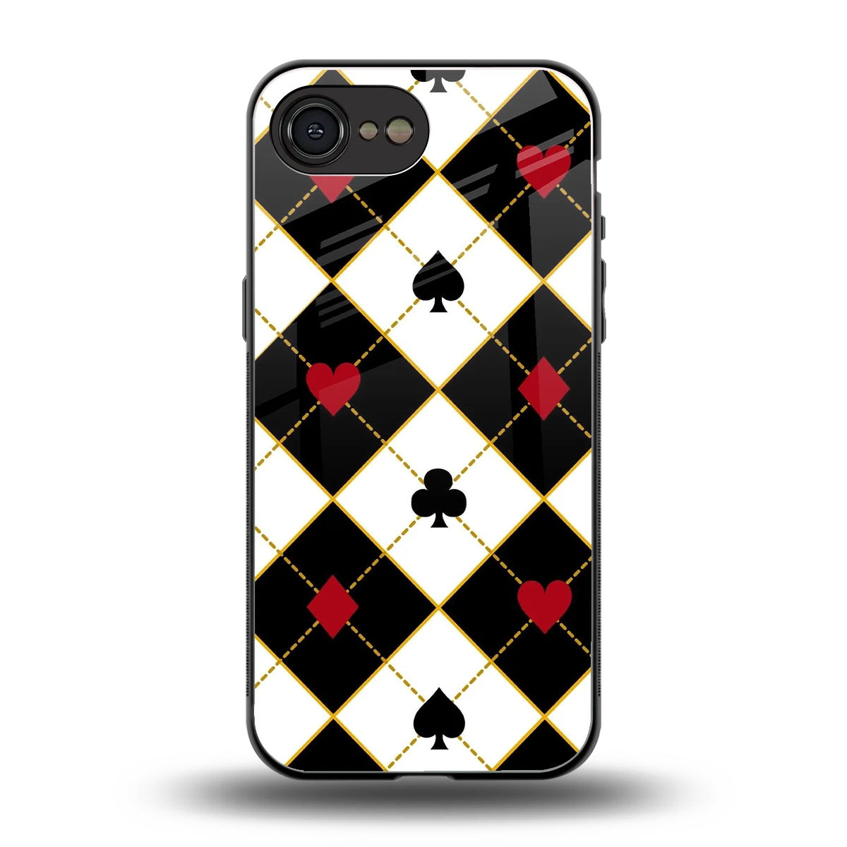 Poker Love back phone cover | glass case for iphone 16e