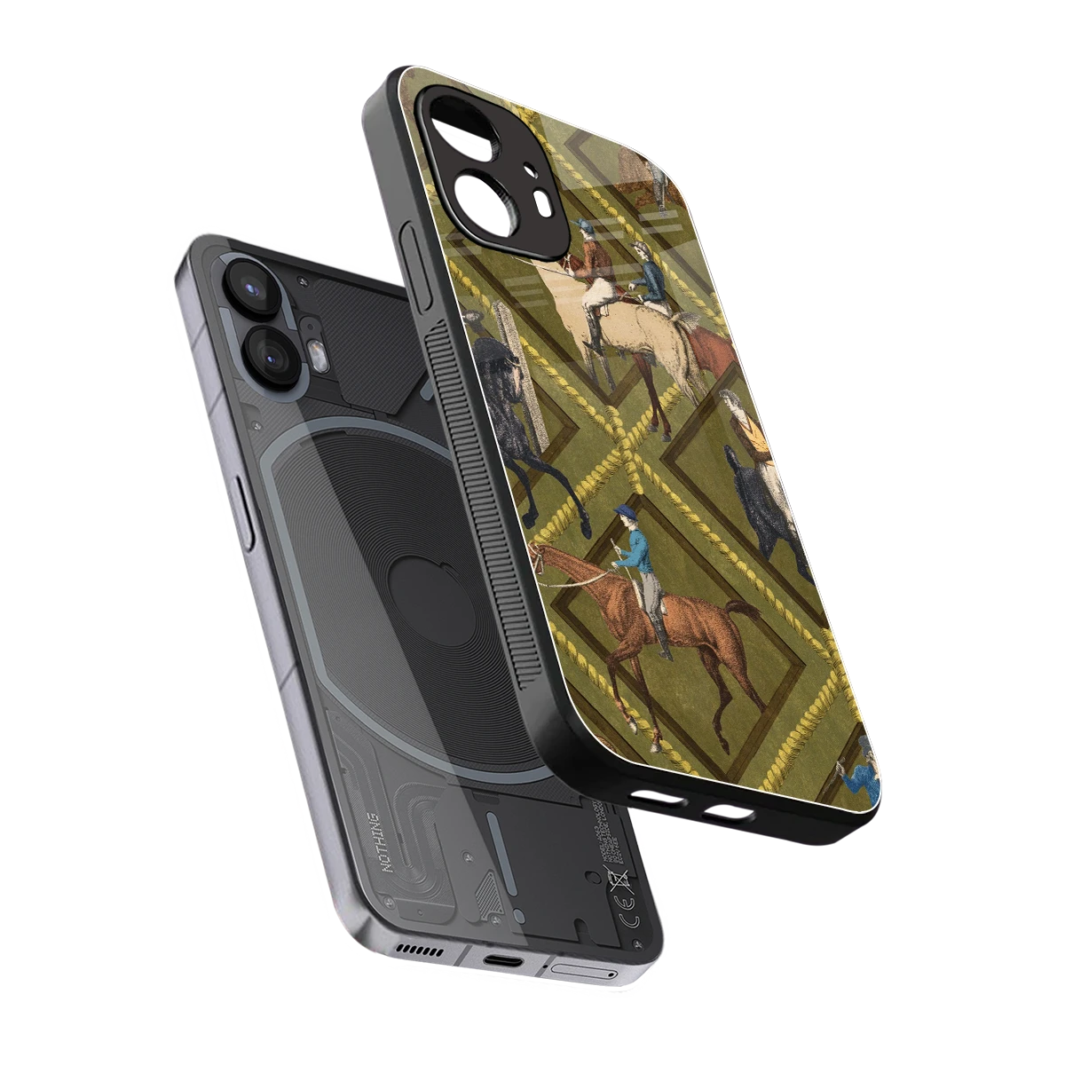 Polo Elite sleek nothing phone 2 cover with tempered glass back and TPU edges