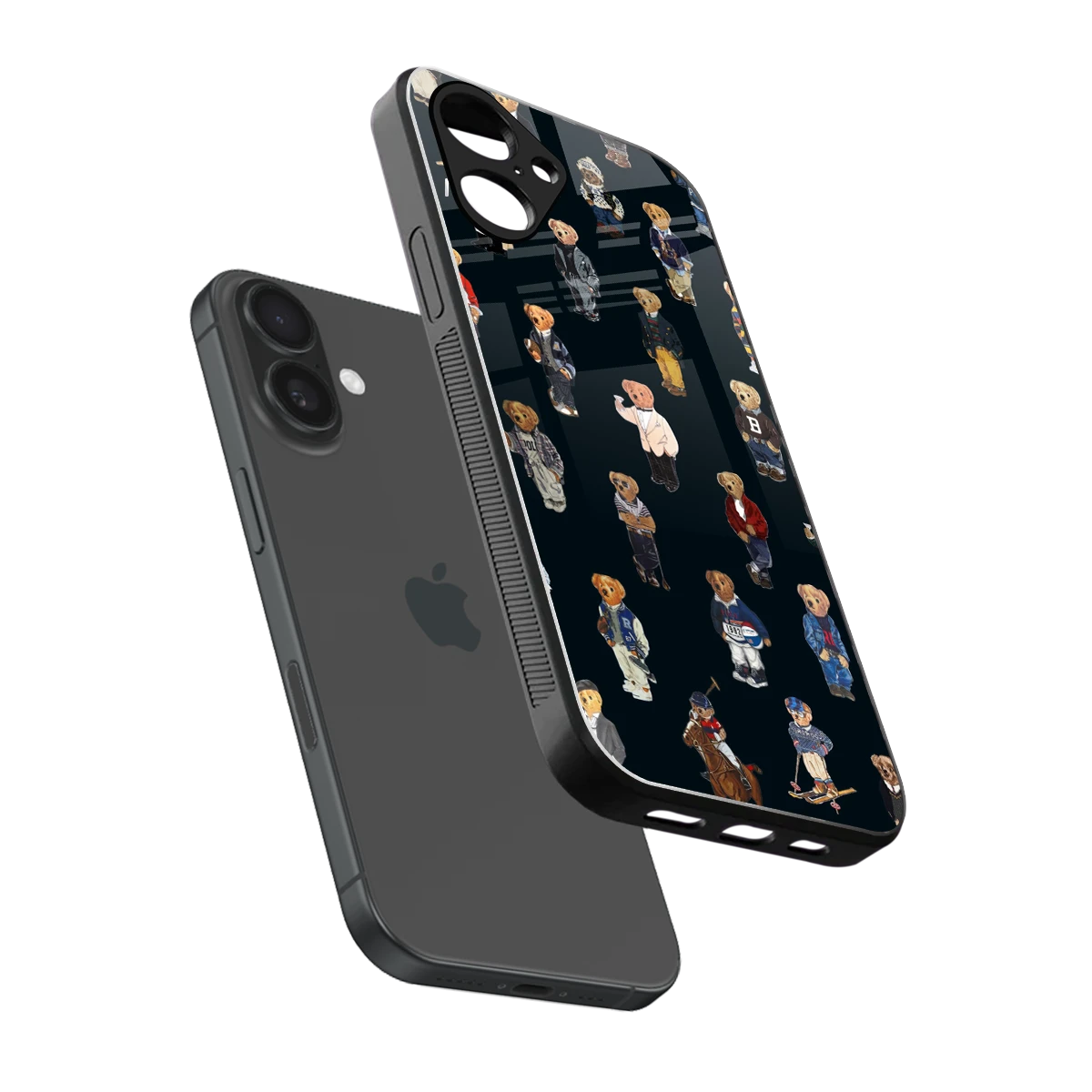 Polo Luxe sleek iPhone 16 cover with tempered glass back and TPU edges