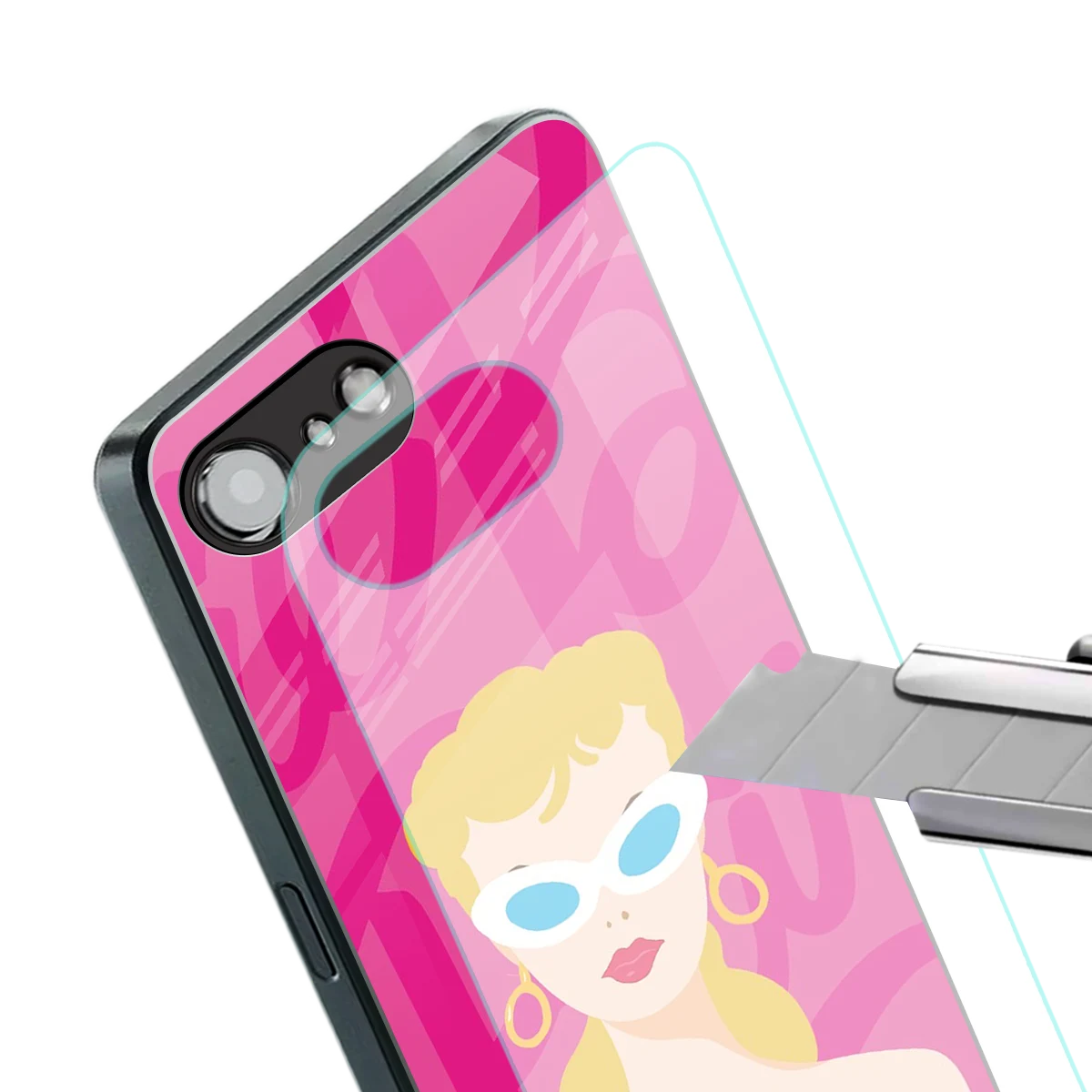 Pookie stylish phone case for iphone 16e | glossy glass and slim fit