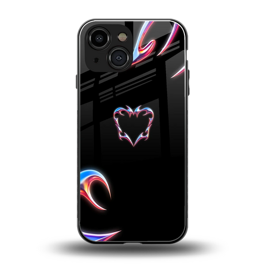 Prism Heart back phone cover | glass case for iphone 13 mini