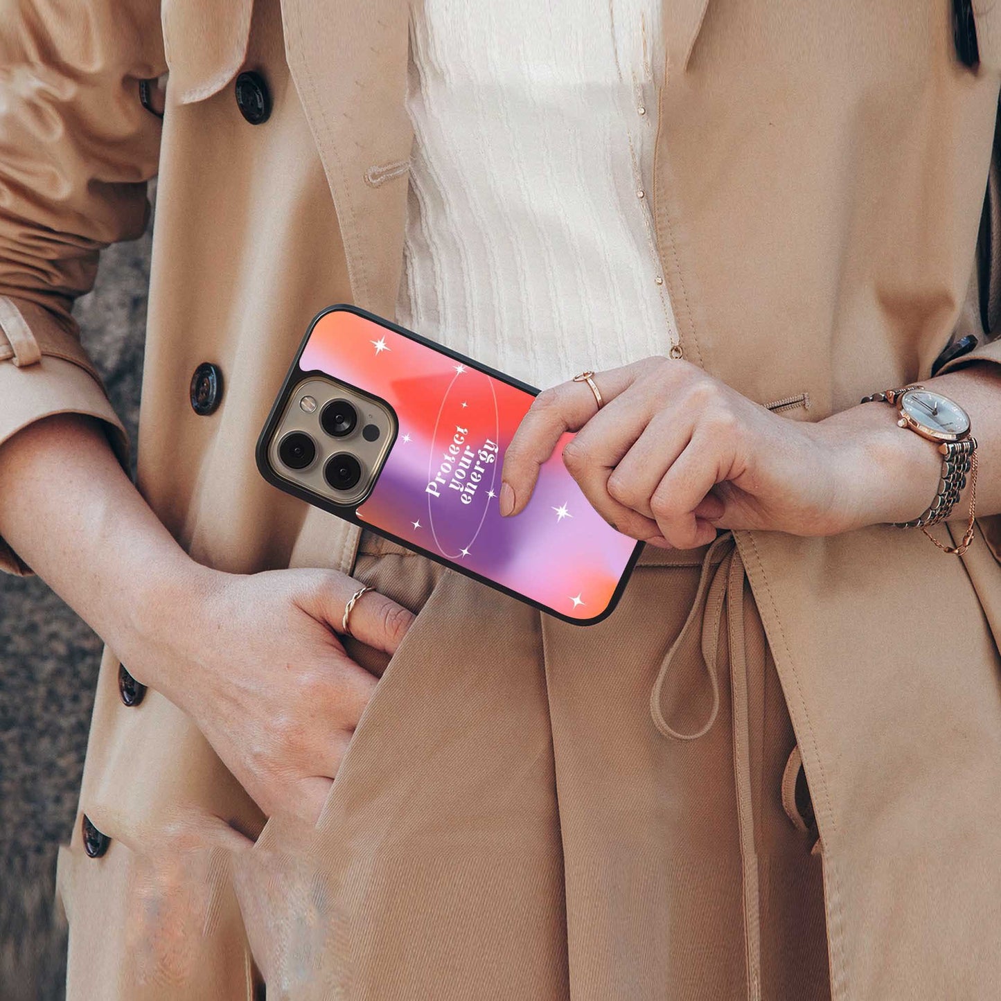 Protect Your Energy Phone Case for Iphone 16 | Glass Case