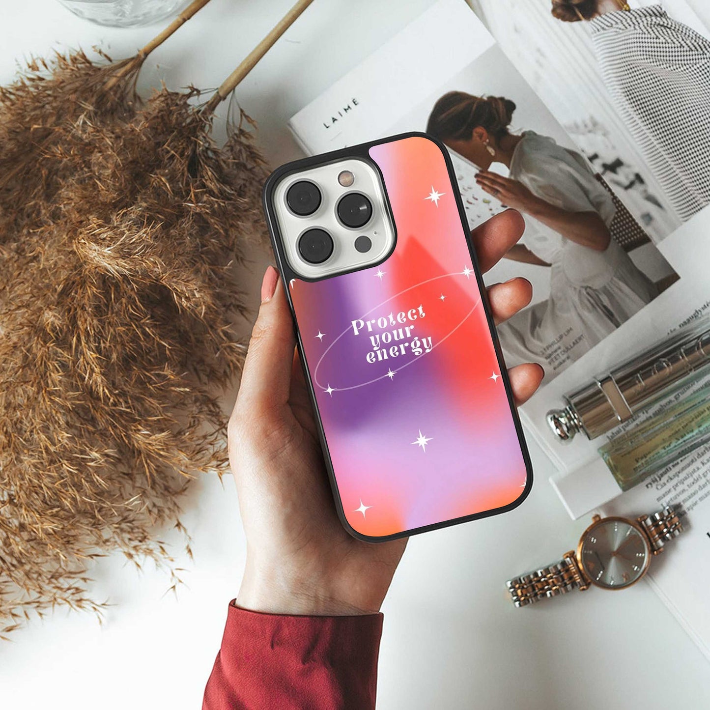 Protect Your Energy Phone Case for Iphone 16 | Glass Case