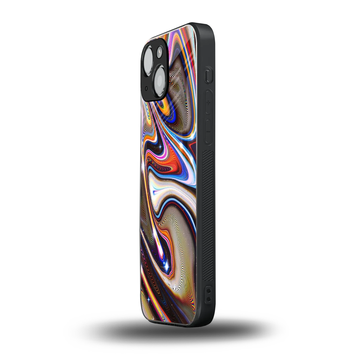 Psychedelic Marble iphone 13 mini mobile cover | shockproof glass phone case