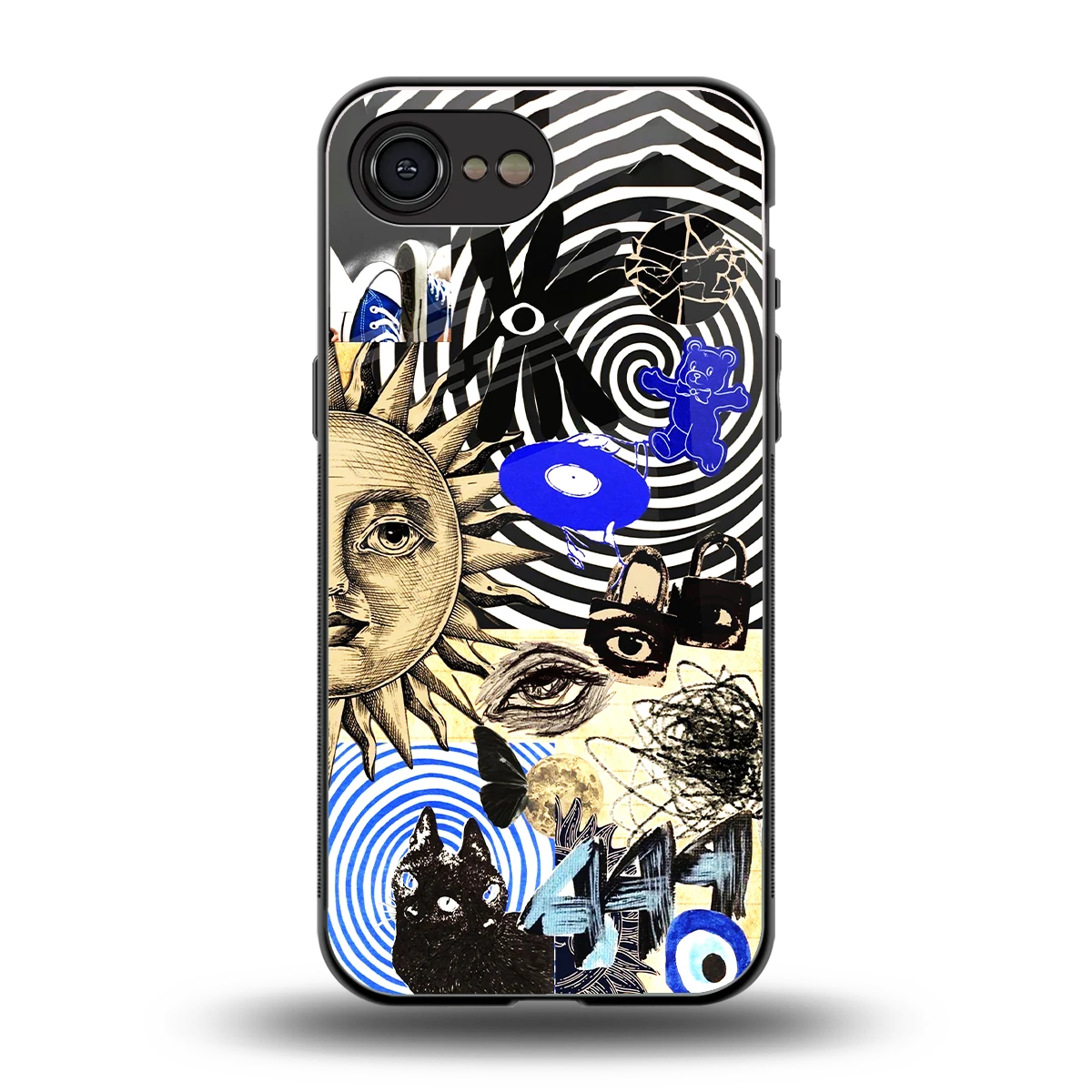 Psychedelic Vibes back phone cover | glass case for iphone 16e