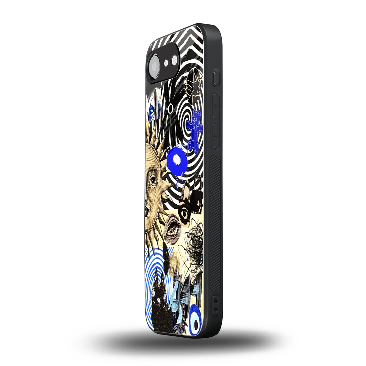 Psychedelic Vibes iphone 16e mobile cover | shockproof glass phone case