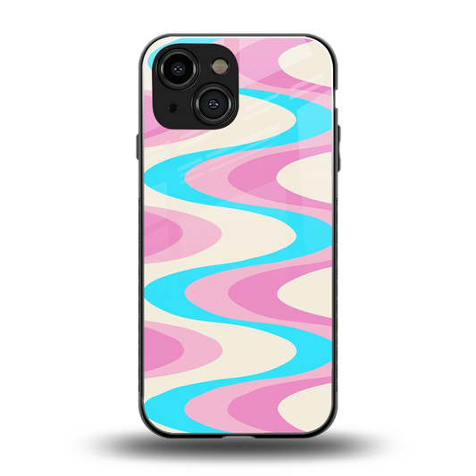 Psychedelic Zig back phone cover | glass case for iphone 13 mini
