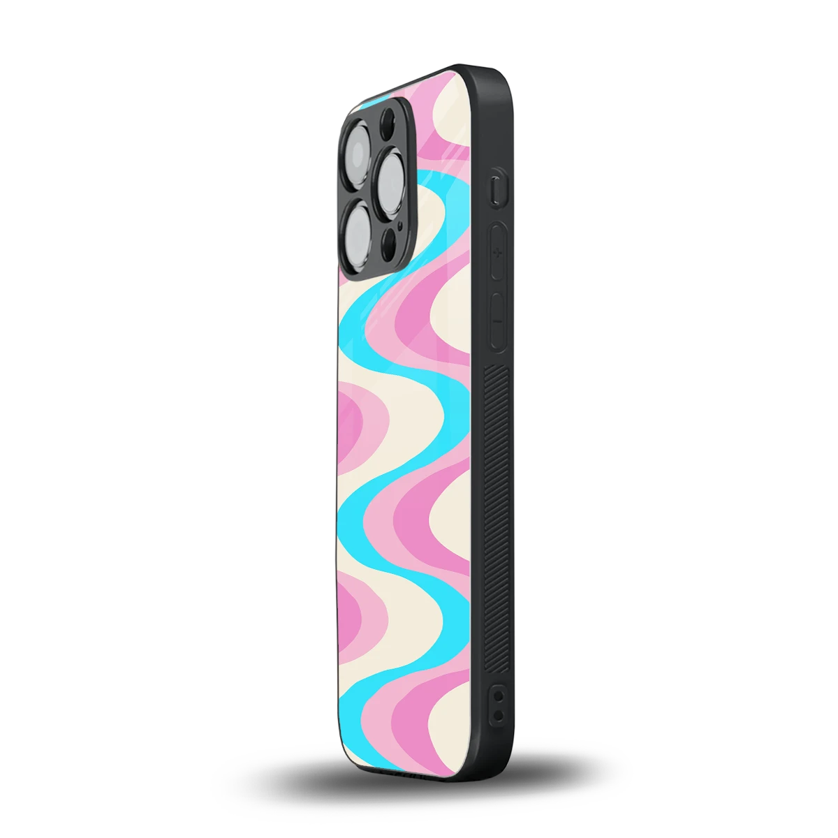 Psychedelic Zig iphone 16 pro mobile cover | shockproof glass phone case