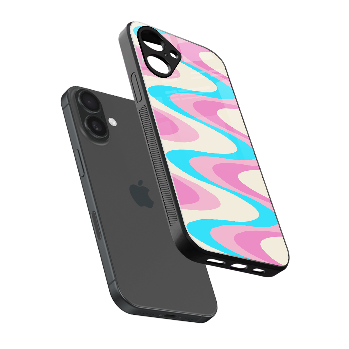 Psychedelic Zig Phone Case for Iphone 16 | Glass Case