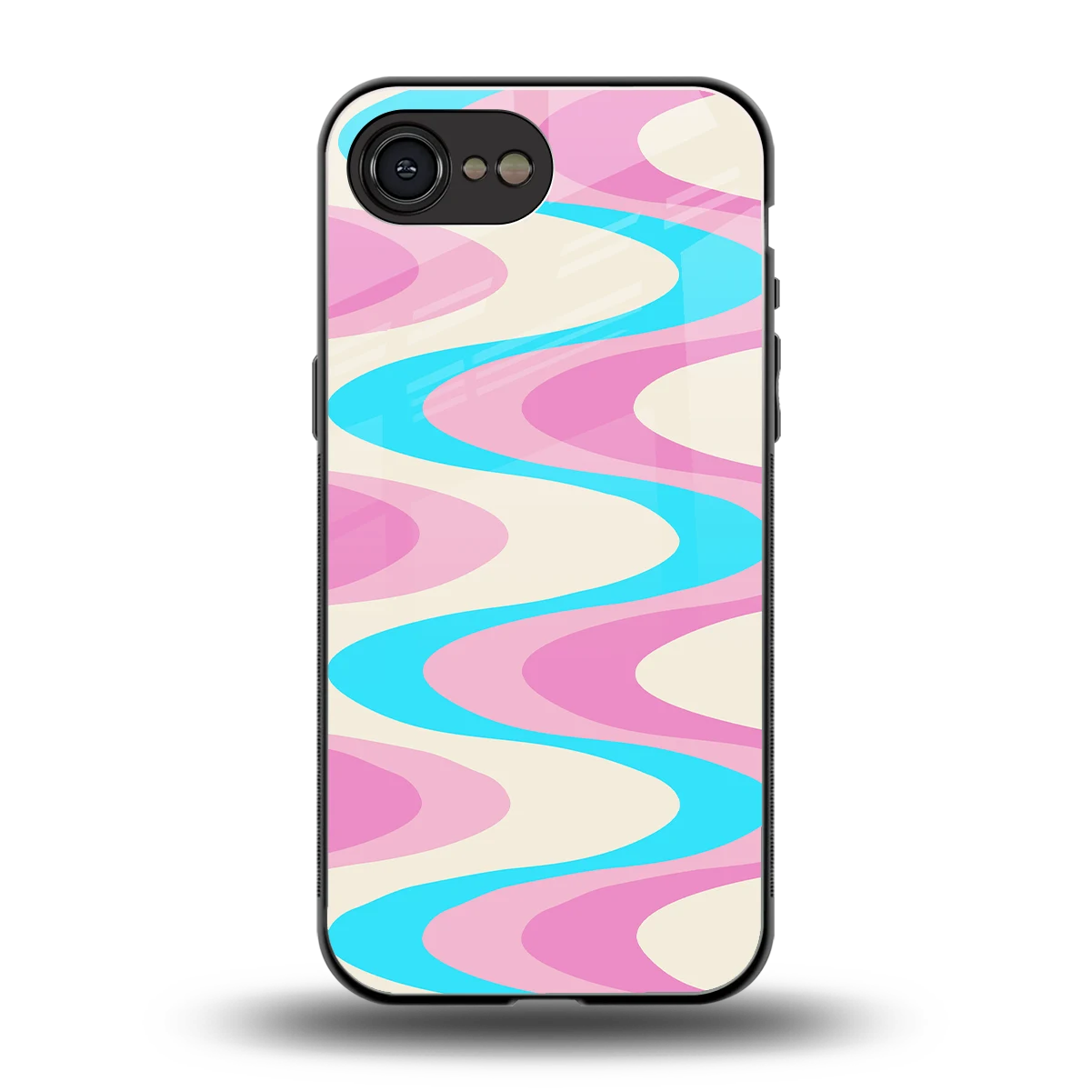 Psychedelic Zig back phone cover | glass case for iphone 16e