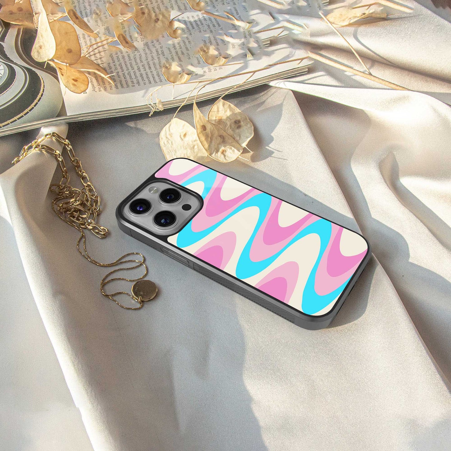 Psychedelic Zig Phone Case for Iphone 16 | Glass Case