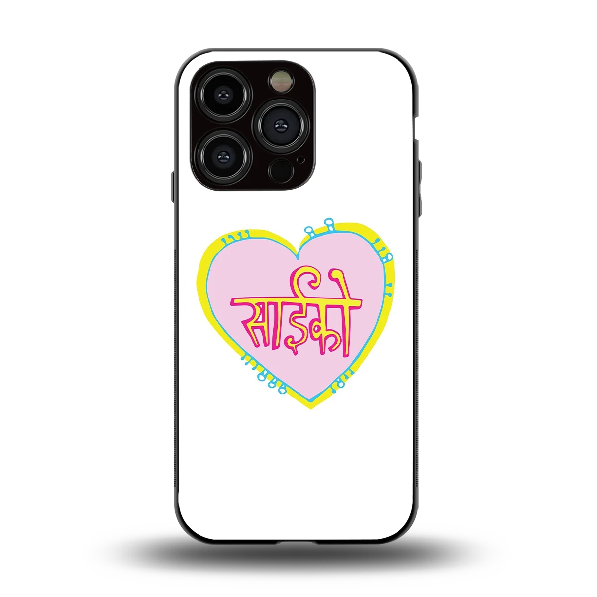 Psycho back phone cover | glass case for iphone 13 pro