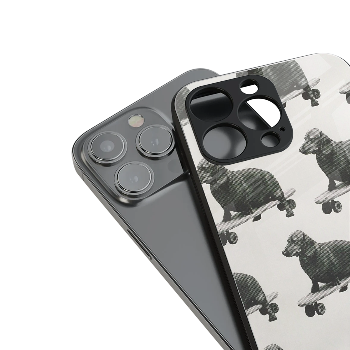 Pup Skater Phone Case for Iphone 16 | Glass Case