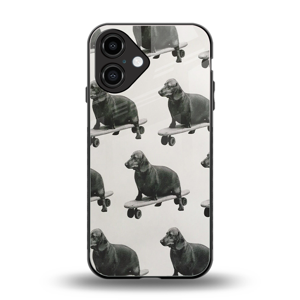 Pup Skater Phone Case for Iphone 16 | Glass Case