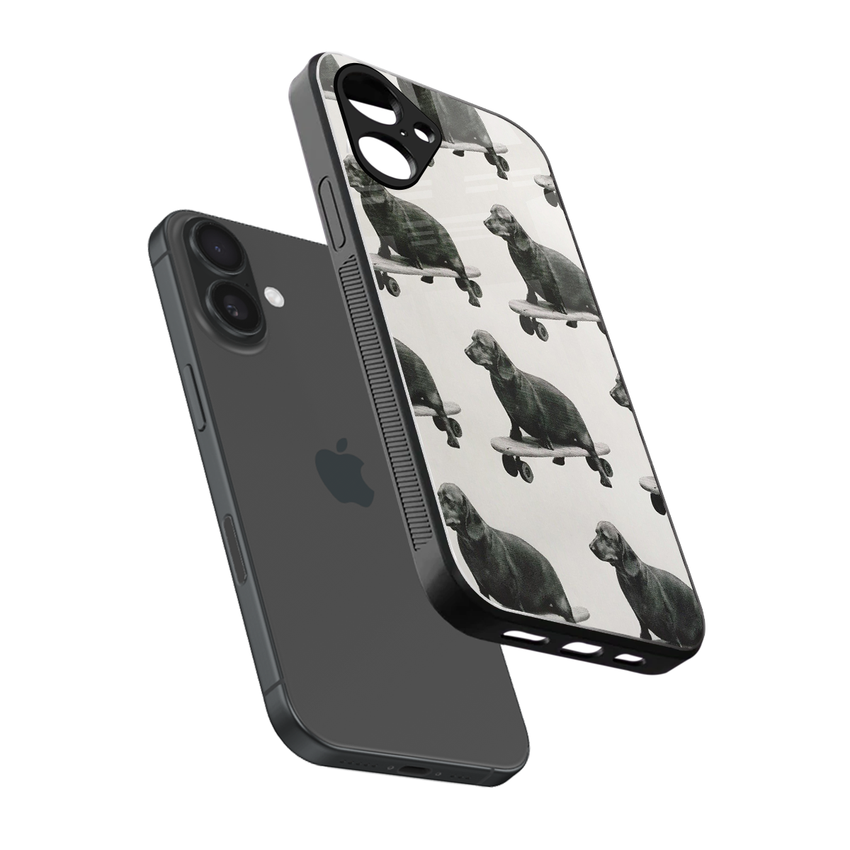 Pup Skater Phone Case for Iphone 16 | Glass Case