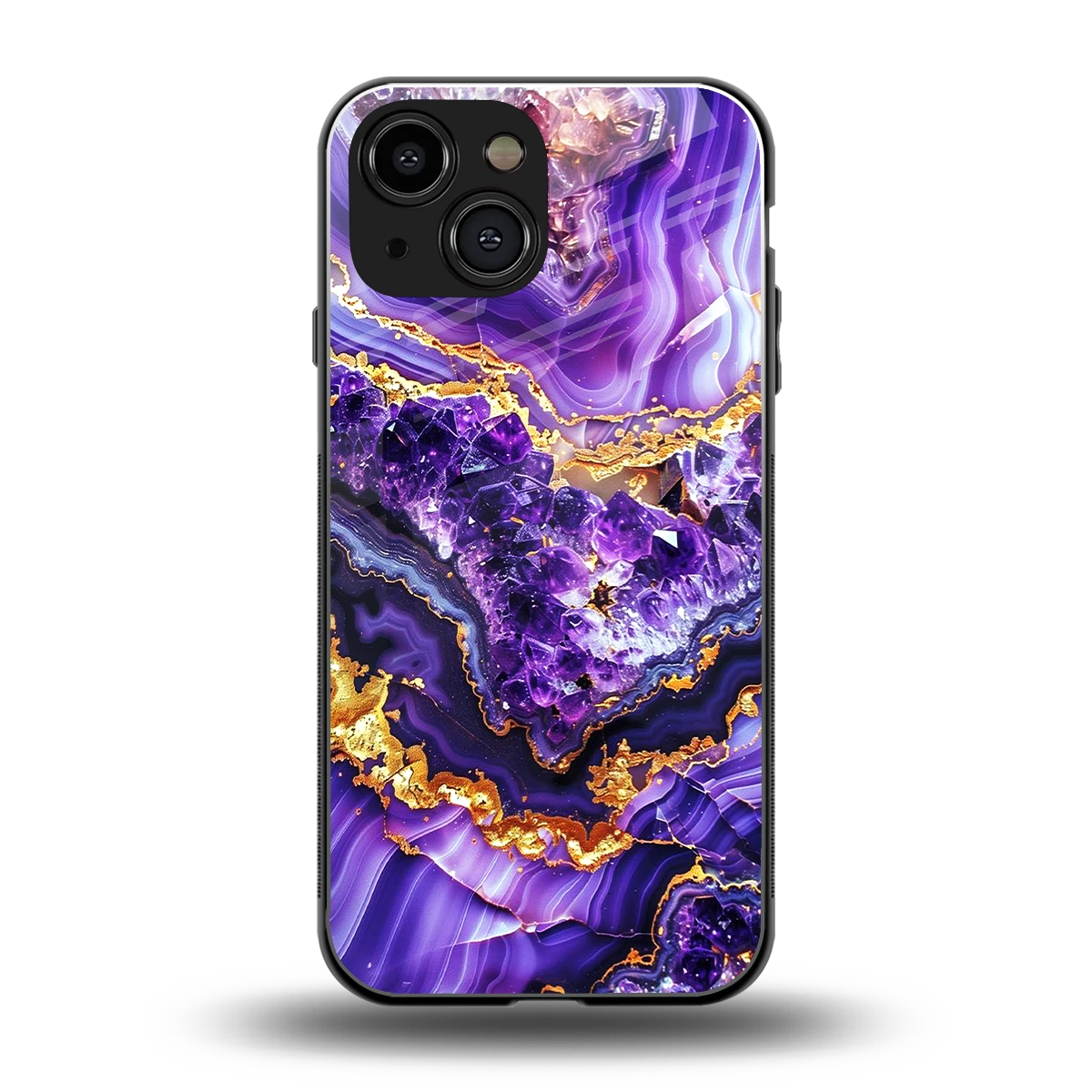 Purple Majesty back phone cover | glass case for iphone 13 mini