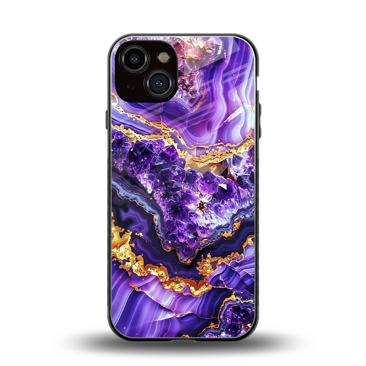 Purple Majesty back phone cover | glass case for iphone 13