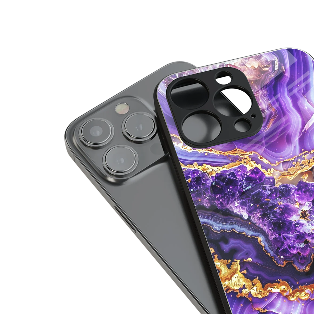 Purple Majesty Phone Case for Iphone 16 | Glass Case