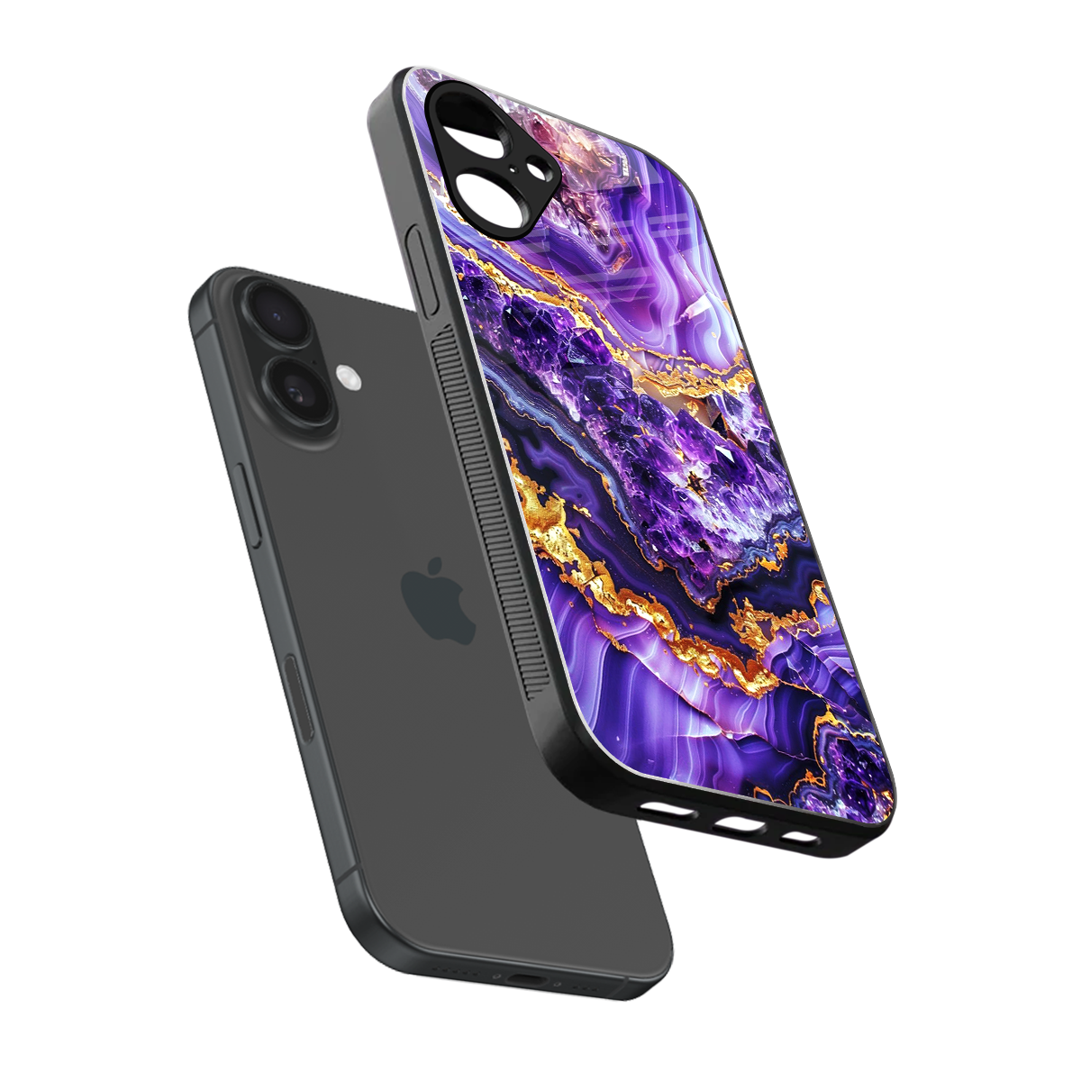 Purple Majesty Phone Case for Iphone 16 | Glass Case
