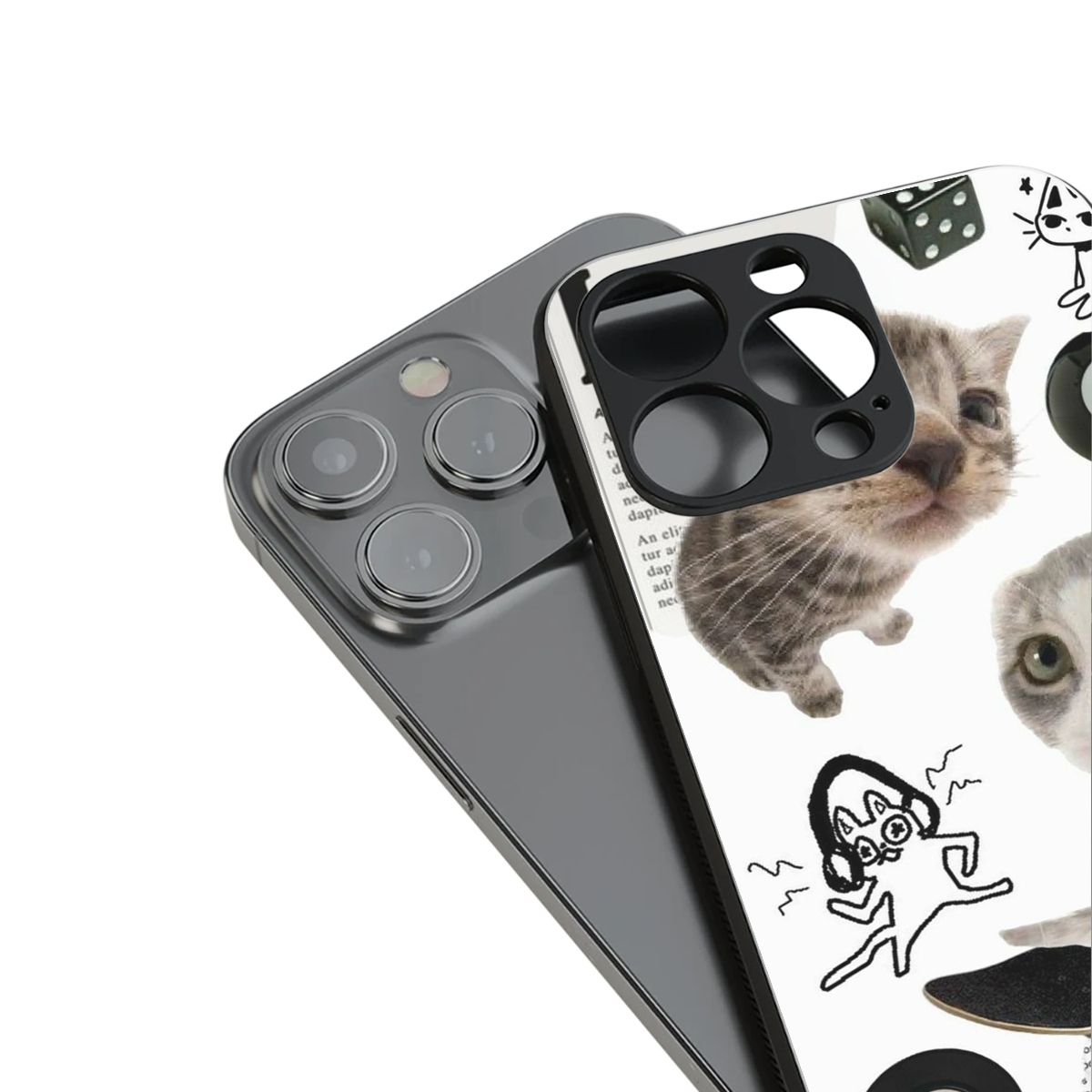 Purrfect Patchwork Phone Case for Iphone 16 | Glass Case