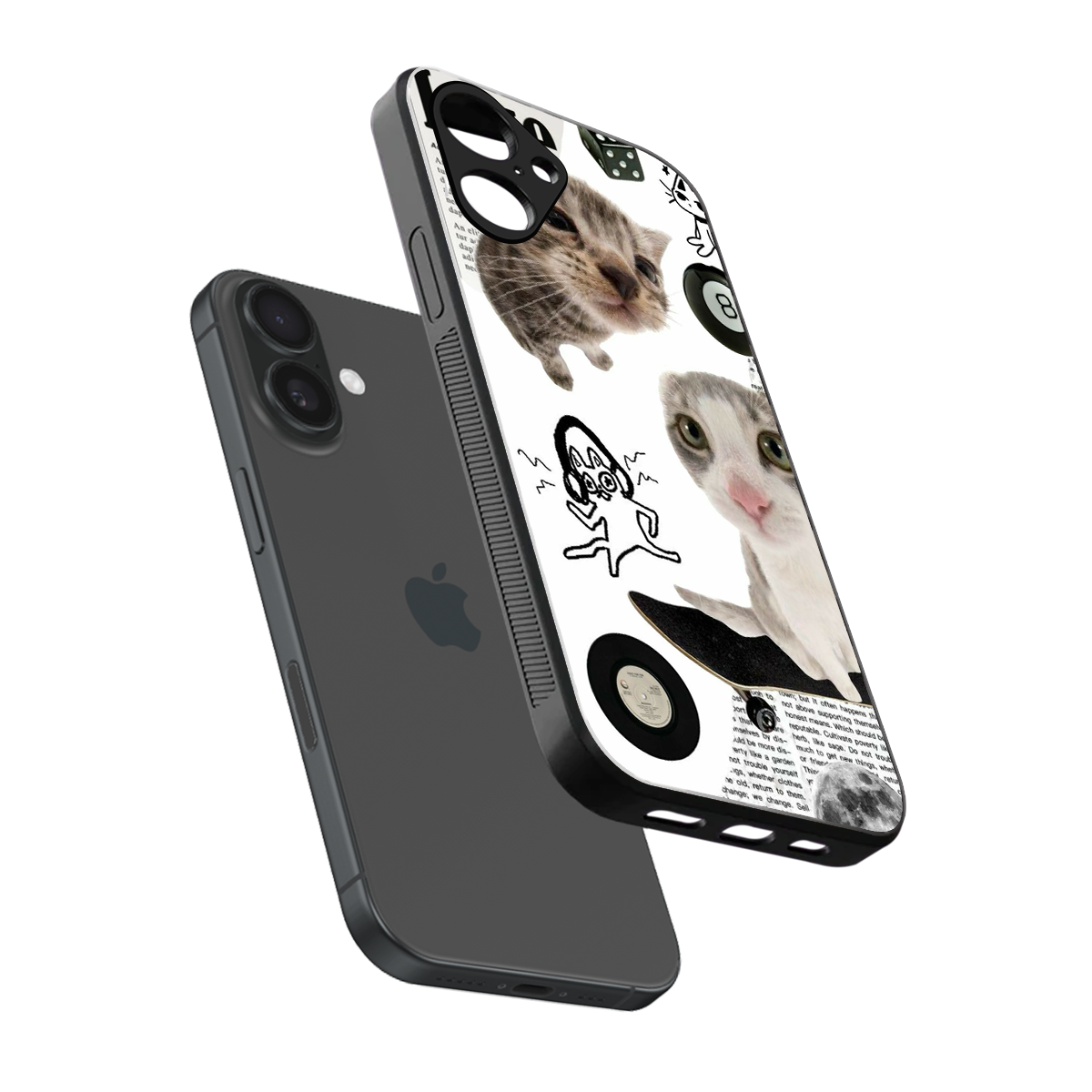 Purrfect Patchwork Phone Case for Iphone 16 | Glass Case