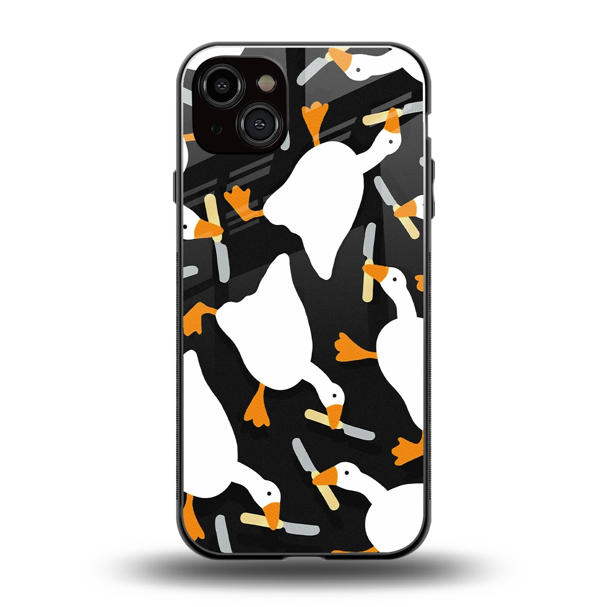 Quack Attack back phone cover | glass case for iphone 14 plus